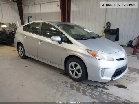 JTDKN3DU2D5564931 — 2013 Toyota Prius, Естественный износ, фото до ремонта