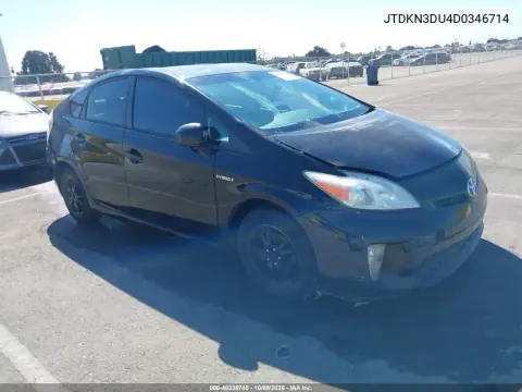 JTDKN3DU4D0346714 — 2013 Toyota Prius, Естественный износ, фото до ремонта