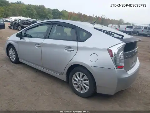 2013 Toyota Prius Plug-In VIN JTDKN3DP4D3035793 фото 4