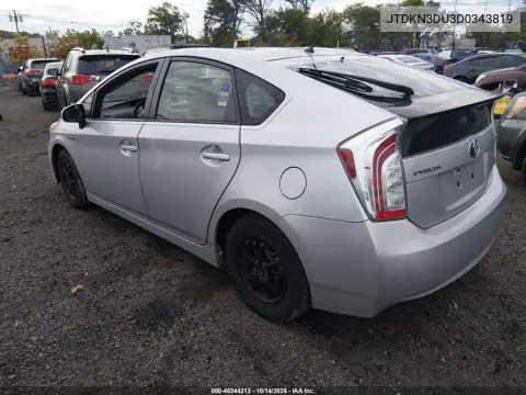 JTDKN3DU3D0343819 — 2013 Toyota Prius, фото 4 с аукциона IAAI, Передняя часть