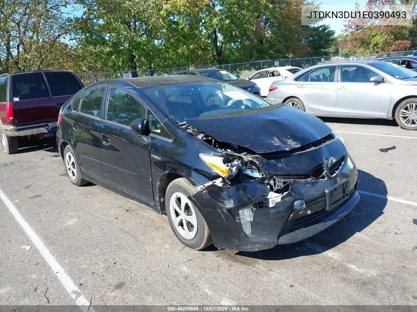 2014 Toyota Prius Four VIN JTDKN3DU1E0390493 фото 2