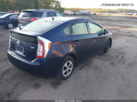 2015 Toyota Prius Two VIN JTDKN3DU3F1892174 фото 5