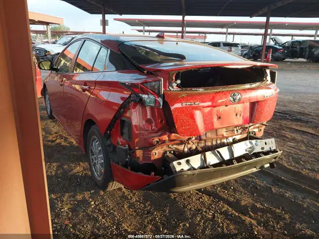 JTDKBRFU2H3571517 — 2017 Toyota Prius, фото 3 с аукциона IAAI 13.10.2026, Задняя часть