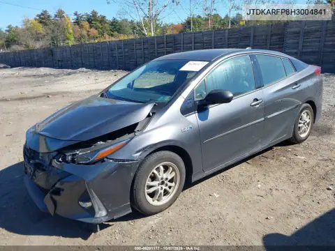2017 Toyota Prius Prime Advanced VIN JTDKARFP8H3004841 фото 3
