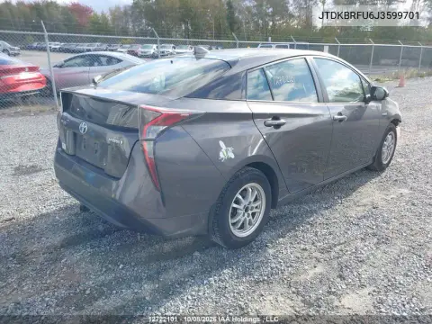 2018 Toyota Prius VIN JTDKBRFU6J3599701 фото 5