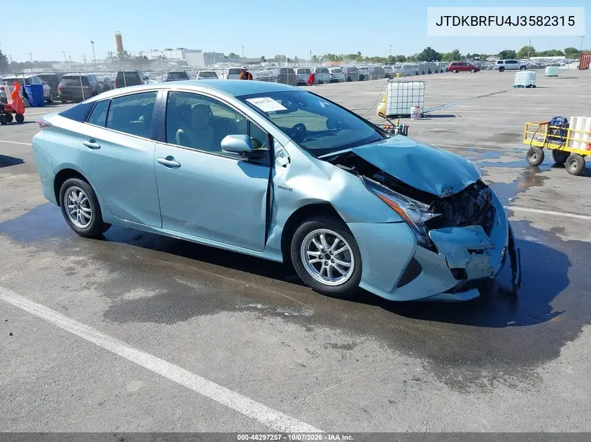 2018 Toyota Prius Two VIN JTDKBRFU4J3582315 фото 1