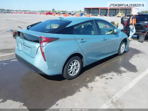 2018 Toyota Prius Two VIN JTDKBRFU4J3582315 фото 4