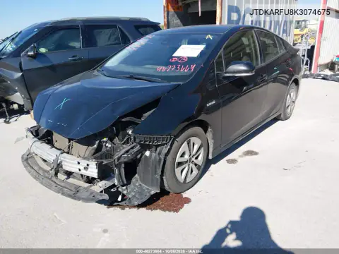 2019 Toyota Prius Le VIN JTDKARFU8K3074675 фото 3