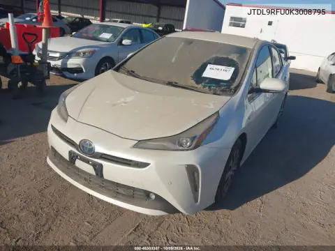 2019 Toyota Prius Le VIN JTDL9RFU0K3008795 фото 2