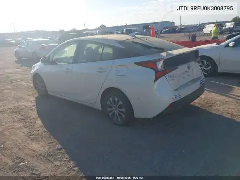 2019 Toyota Prius Le VIN JTDL9RFU0K3008795 фото 3