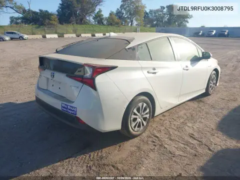 2019 Toyota Prius Le VIN JTDL9RFU0K3008795 фото 4
