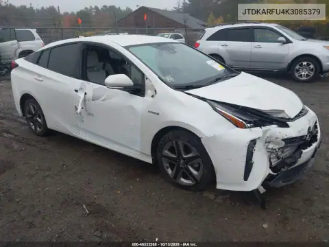 JTDKARFU4K3085379 — 2019 Toyota Prius, Передняя часть, фото до ремонта