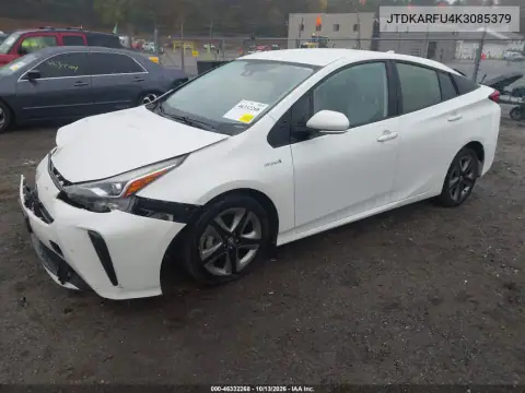 2019 Toyota Prius Xle VIN JTDKARFU4K3085379 фото 3