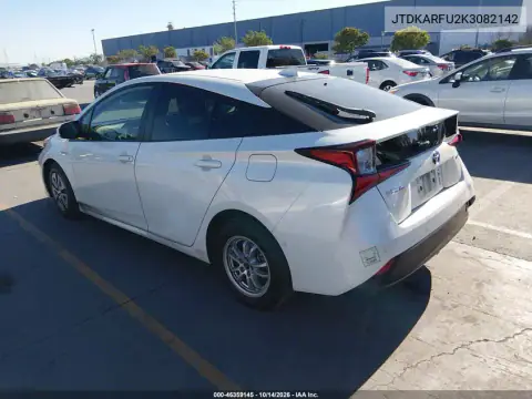 JTDKARFU2K3082142 — 2019 Toyota Prius, фото 4 с аукциона IAAI, Правый бок