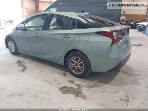 2021 Toyota Prius Le VIN JTDKAMFU1M3145771 фото 4
