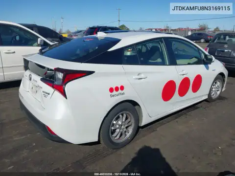 JTDKAMFU8N3169115 — 2022 Toyota Prius, фото 5 с аукциона IAAI, Естественный износ