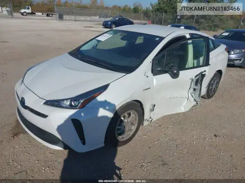 JTDKAMFU8N3183466 — 2022 Toyota Prius, фото 3 с аукциона IAAI, Боковая часть