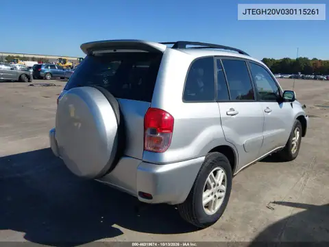 JTEGH20V030115261 — 2003 Toyota RAV4, фото 5 с аукциона IAAI, Передняя часть