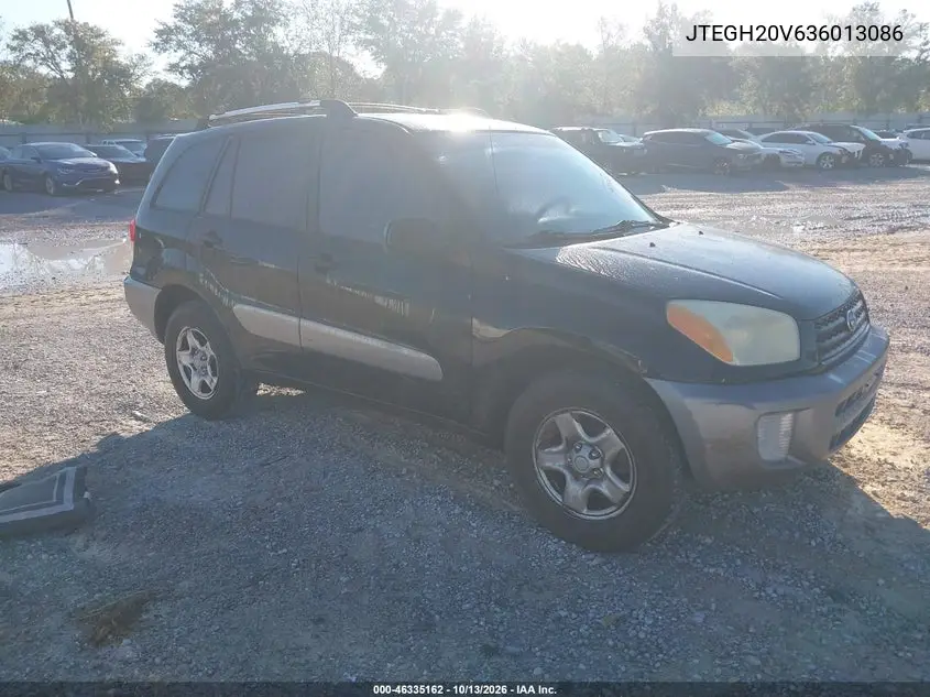 2003 Toyota Rav4 VIN JTEGH20V636013086 фото 1