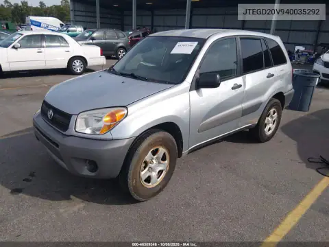 2004 Toyota Rav4 VIN JTEGD20V940035292 фото 2