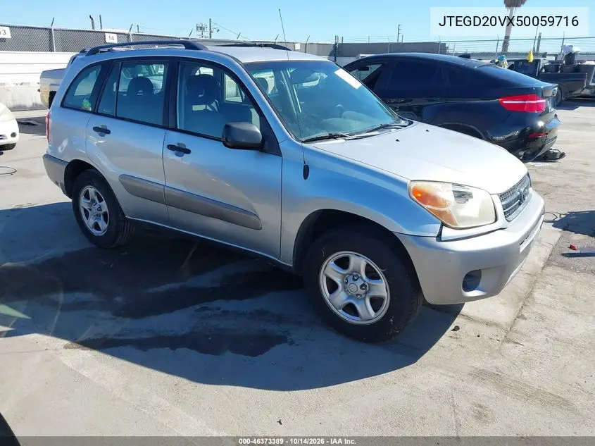 JTEGD20VX50059716 — 2005 Toyota RAV4, фото 2 с аукциона IAAI, Естественный износ