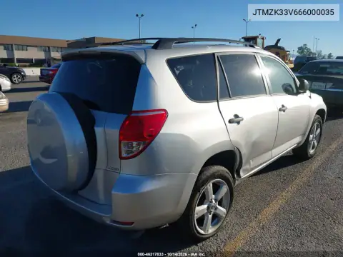 JTMZK33V666000035 — 2006 Toyota RAV4, фото 5 с аукциона IAAI, Задняя часть справа