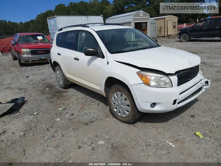2008 Toyota Rav4 VIN JTMZD33V385098539 фото 1
