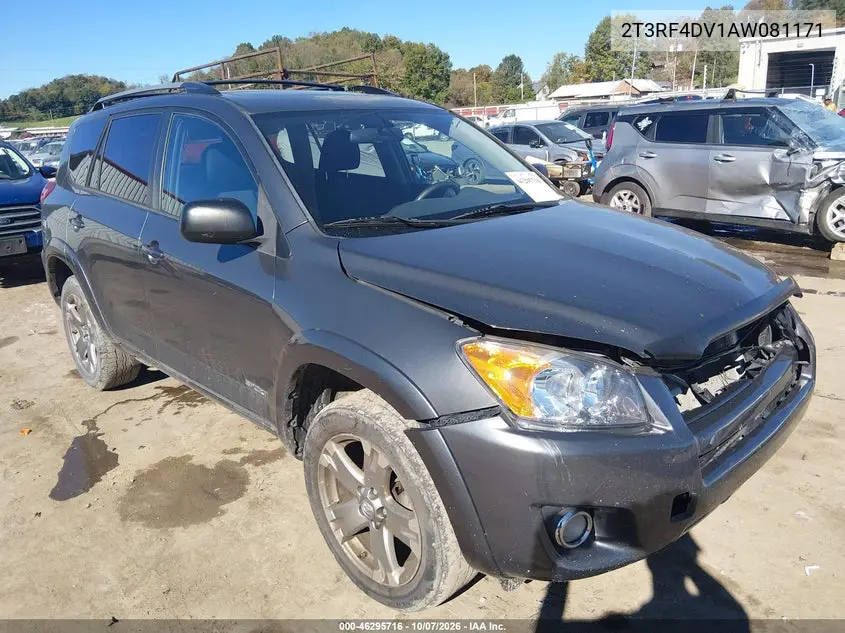 2010 Toyota Rav4 Sport VIN 2T3RF4DV1AW081171 фото 2