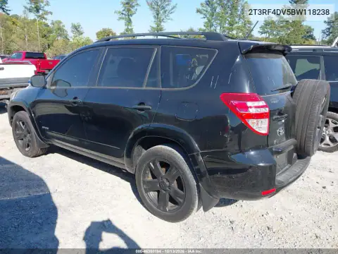 2T3RF4DV5BW118238 — 2011 Toyota RAV4, фото 3 с аукциона IAAI, Естественный износ