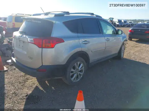 2013 Toyota Rav4 Limited VIN 2T3DFREV8DW100597 фото 4