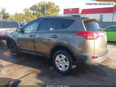 JTMZFREV4D5004818 — 2013 Toyota RAV4, Левая сторона, фото до ремонта
