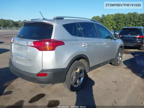 2015 Toyota Rav4 Xle VIN 2T3WFREV7FW191535 фото 5