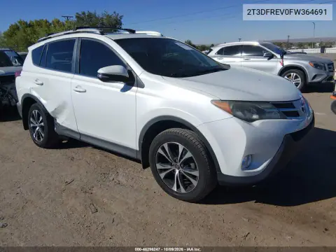 2T3DFREV0FW364691 — 2015 Toyota RAV4, Правая сторона, фото до ремонта