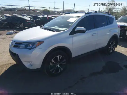 2015 Toyota Rav4 Limited VIN 2T3DFREV0FW364691 фото 3