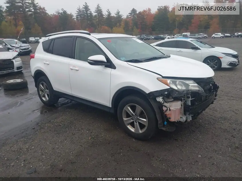 2015 Toyota Rav4 Xle VIN JTMRFREV6FJ026586 фото 2