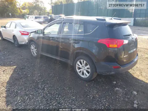 2015 Toyota Rav4 Limited VIN 2T3DFREV9FW398757 фото 3