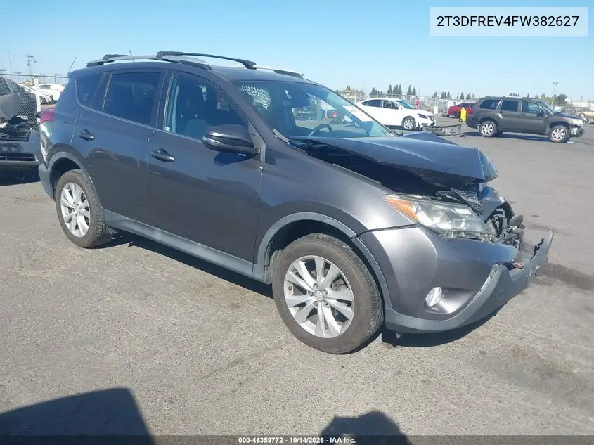 2T3DFREV4FW382627 Toyota RAV4 2015 — повреждение Передняя часть, фото до ремонта