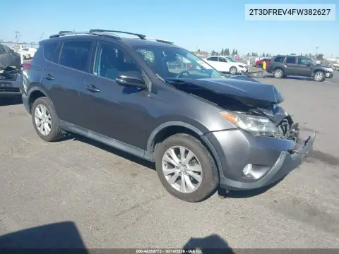2T3DFREV4FW382627 — 2015 Toyota RAV4, Передняя часть, фото до ремонта
