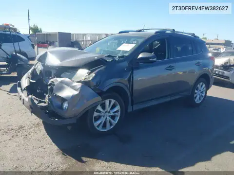 2T3DFREV4FW382627 — 2015 Toyota RAV4, фото 2 с аукциона IAAI, Передняя часть