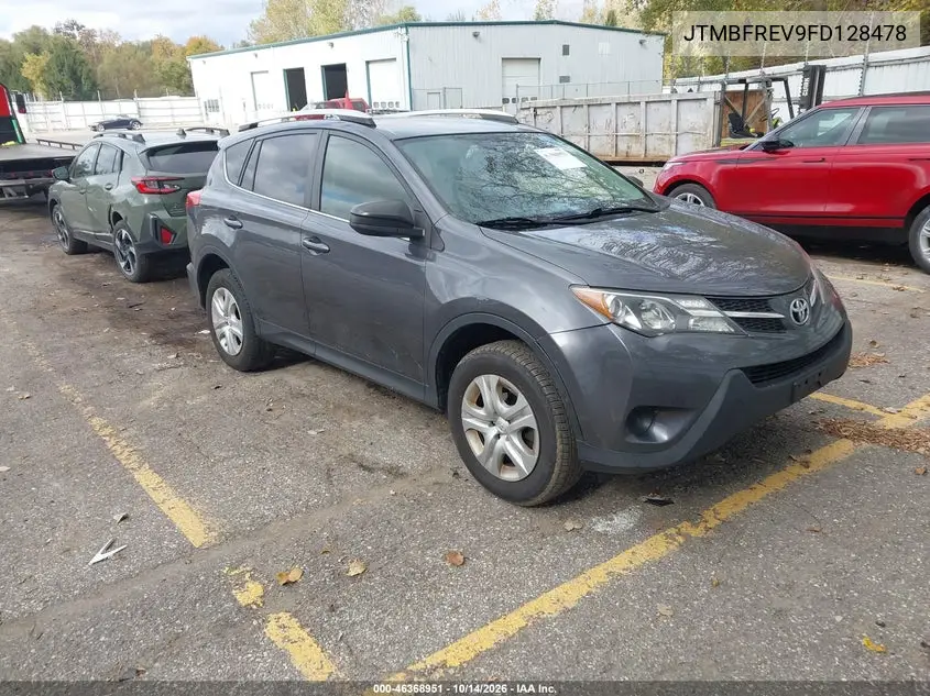 JTMBFREV9FD128478 — 2015 Toyota RAV4, фото 2 с аукциона IAAI, Задняя часть слева