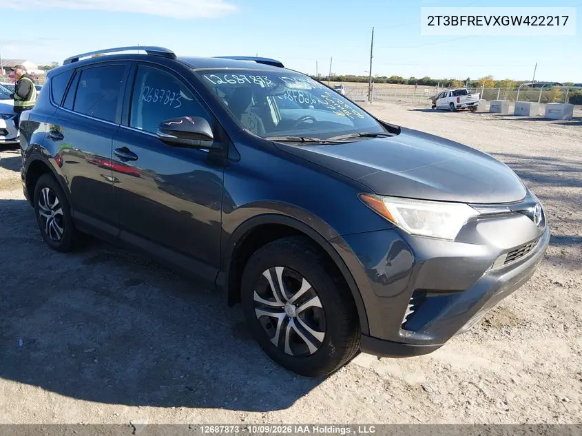 2016 Toyota Rav4 Le VIN 2T3BFREVXGW422217 фото 1