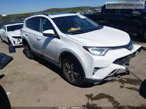 2T3WFREV8GW312476 — 2016 Toyota RAV4, Передняя часть, фото до ремонта