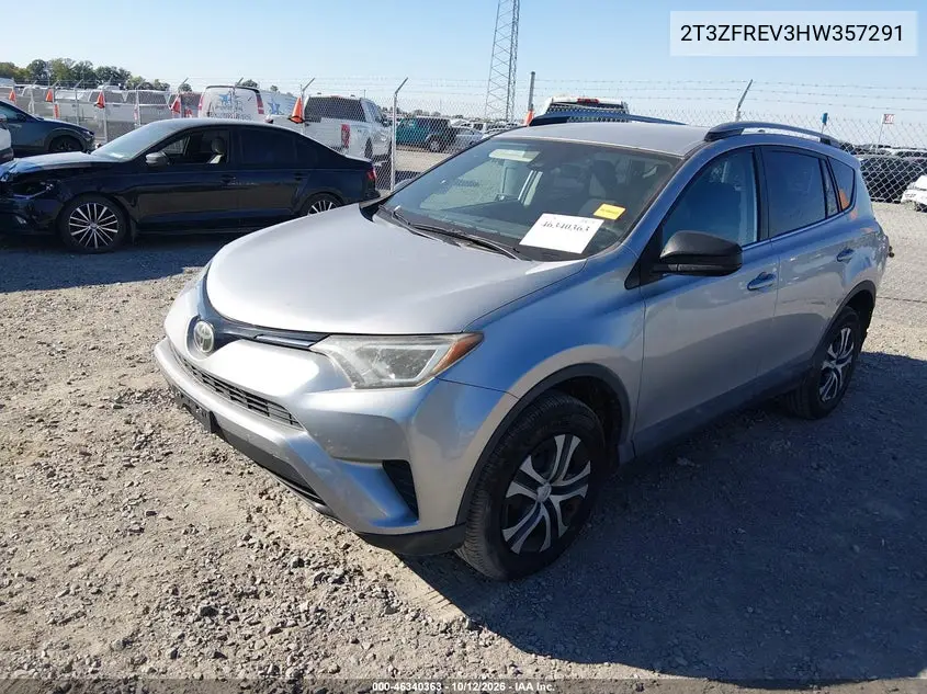 2017 Toyota Rav4 Le VIN 2T3ZFREV3HW357291 фото 3