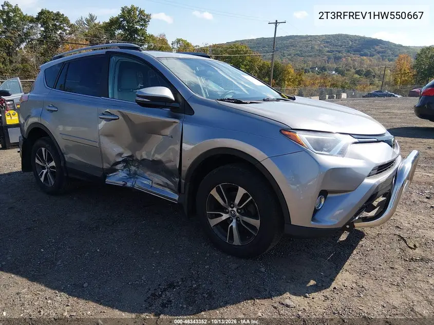 2017 Toyota Rav4 Xle VIN 2T3RFREV1HW550667 фото 2
