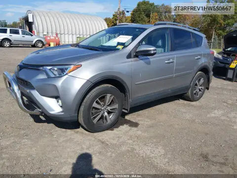 2017 Toyota Rav4 Xle VIN 2T3RFREV1HW550667 фото 3