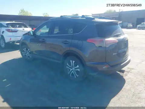 2T3BFREV2HW598549 — 2017 Toyota RAV4, фото 4 с аукциона IAAI, Передняя часть