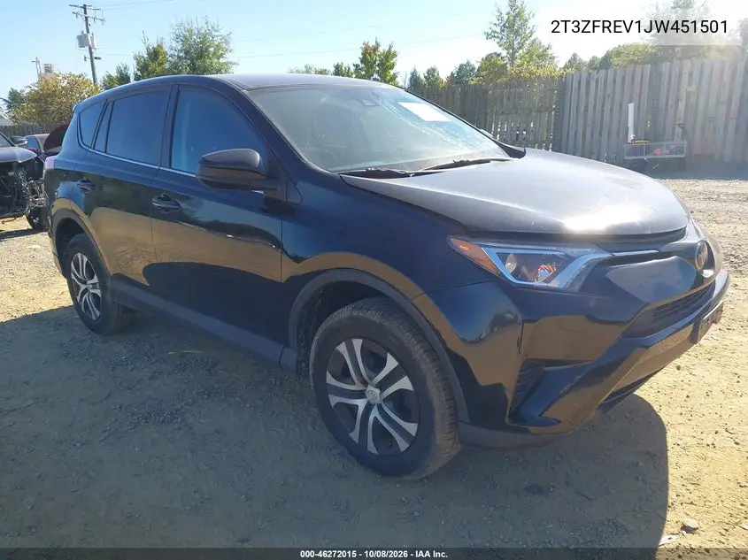 2018 Toyota Rav4 Le VIN 2T3ZFREV1JW451501 фото 2