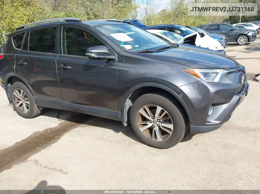 JTMWFREV2JJ731168 — 2018 Toyota RAV4, фото 2 с аукциона IAAI, Задняя часть
