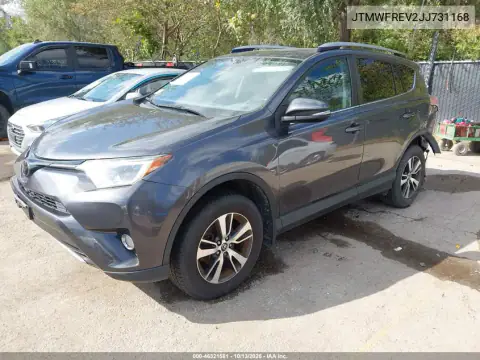 JTMWFREV2JJ731168 — 2018 Toyota RAV4, фото 3 с аукциона IAAI, Задняя часть