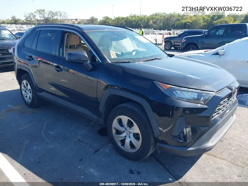2019 Toyota Rav4 Le VIN 2T3H1RFVXKW036722 фото 2